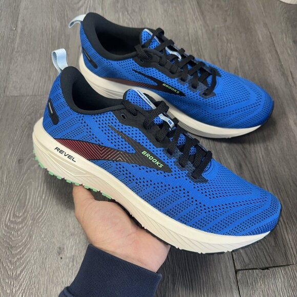 Size 9 - Brooks Revel 6 Blue Running Shoe Men SAMPLE main image 4
